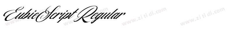 EubieScript Regular字体转换 EubieScript Regular字体转换